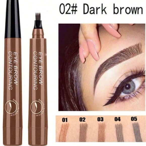 New! Waterproof Liquid Eyebrow Pen with Microblading Tip! - Picture 2 of 4